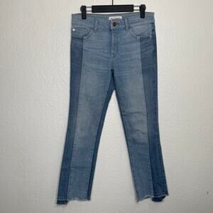 DL1961 Womens Jeans Size 26 Mara Straight Leg Two Tone Blue Medium Wash Denim